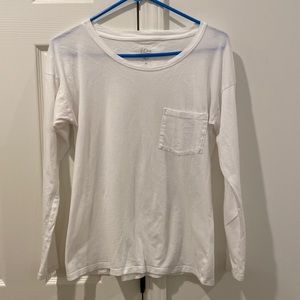 Soft JCrew LS White T-shirt